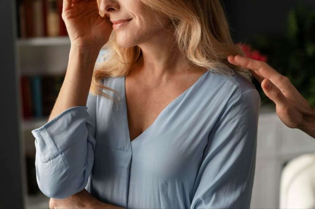 woman crying